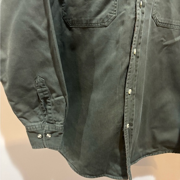 Vintage Coleman Olive Button-Up Shacket. - Picture 3 of 16